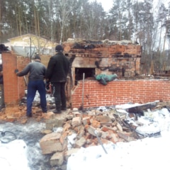 Демонтаж дома в Калужской области, СНТ Наука 2 (2)