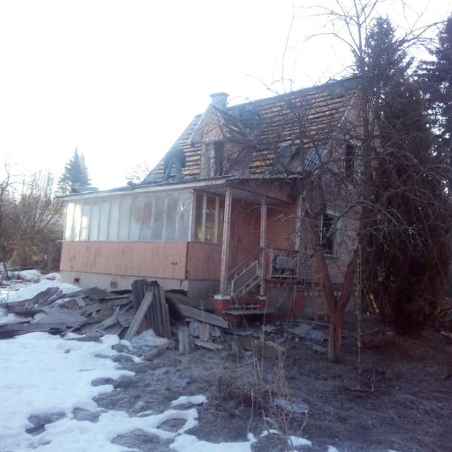 Демонтаж дома в Одинцовском районе, СНТ Работники МИД
